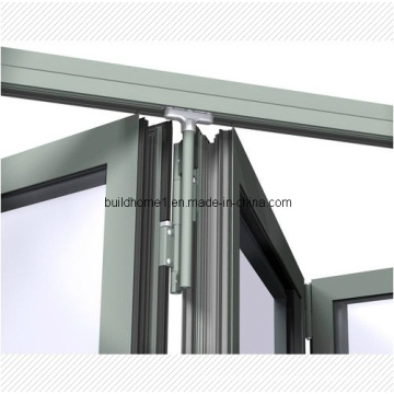 Patented Top Hanging System Aluminium Folding Door